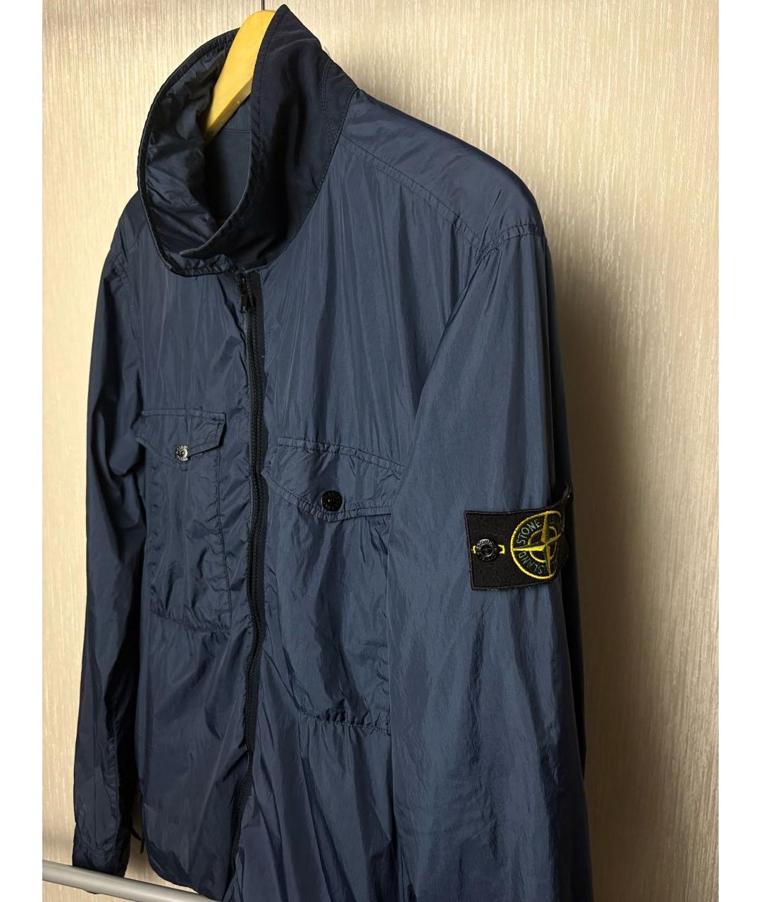 STONE ISLAND Темно-синяя куртка, фото 2