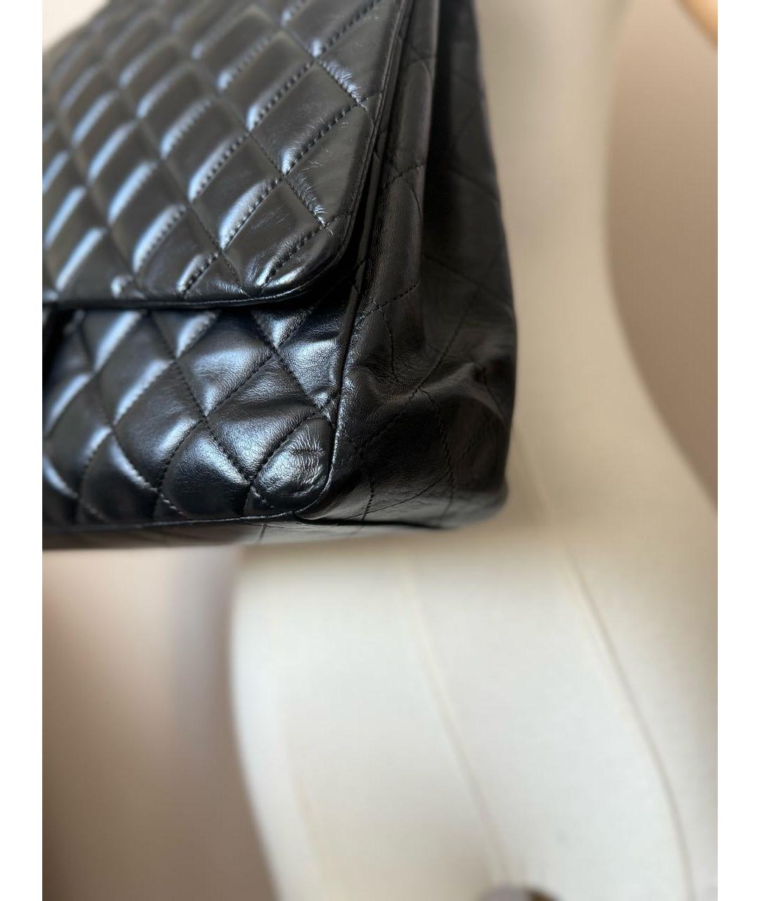 CHANEL Черная кожаная сумка через плечо, фото 4
