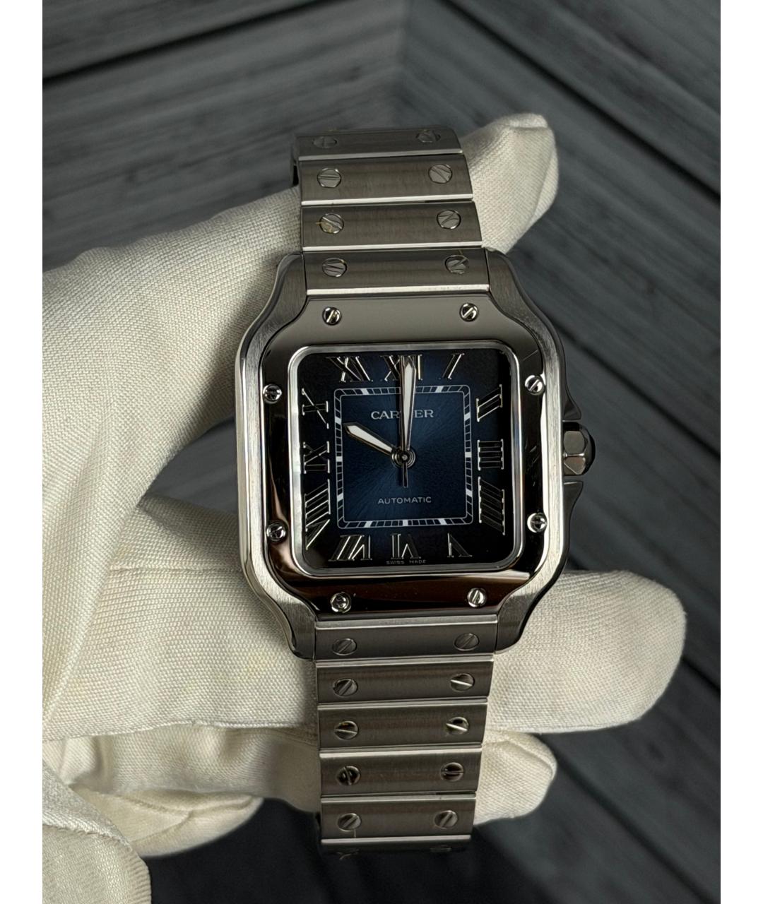CARTIER Темно-синие часы, фото 2