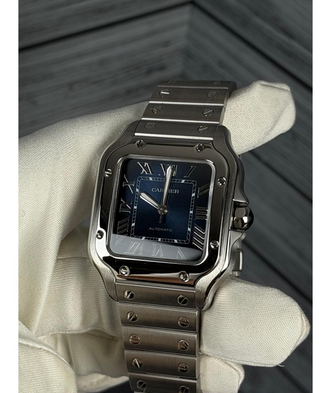 CARTIER Темно-синие часы, фото 3