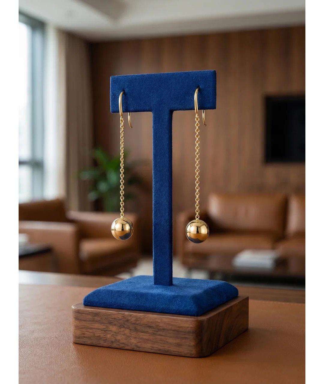 TIFFANY&CO Золотые серьги из желтого золота, фото 3