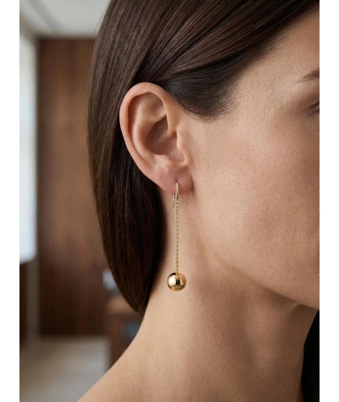 TIFFANY&CO Золотые серьги из желтого золота, фото 2