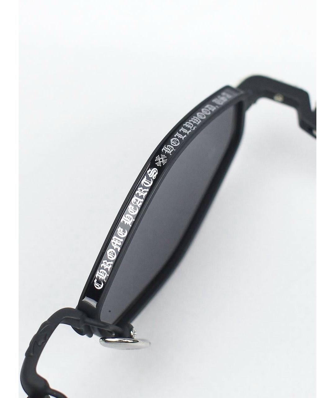 CHROME HEARTS Черные металлические солнцезащитные очки, фото 8