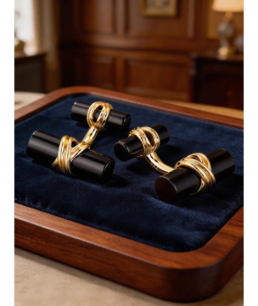 TIFFANY&CO Золотые запонки из желтого золота, фото 2