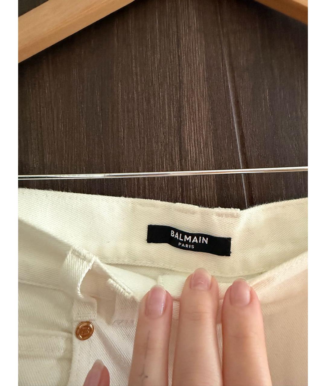 BALMAIN Белые джинсы слим, фото 3