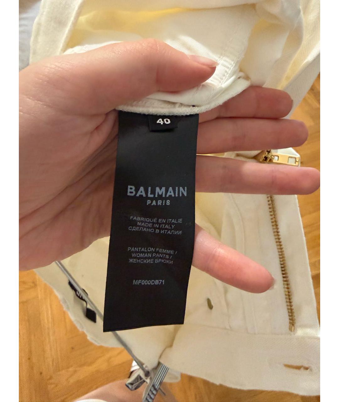 BALMAIN Белые джинсы слим, фото 6