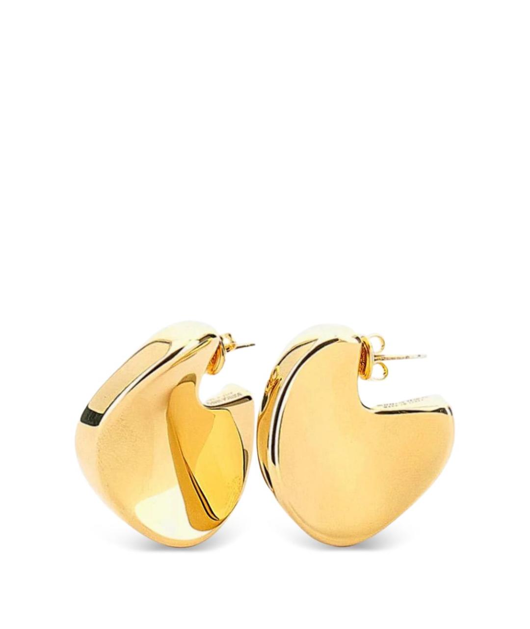 BOTTEGA VENETA Золотые металлические серьги, фото 2