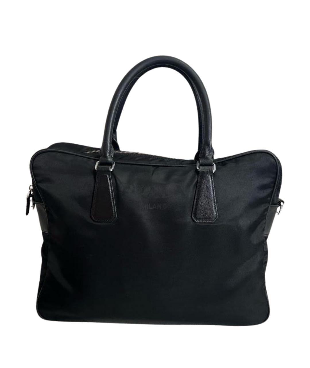 PRADA Черный портфель, фото 1