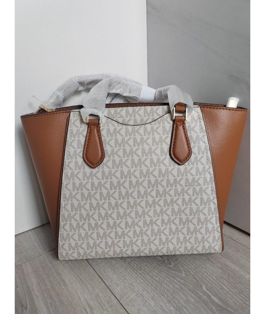 MICHAEL KORS Бежевая сумка с короткими ручками, фото 6