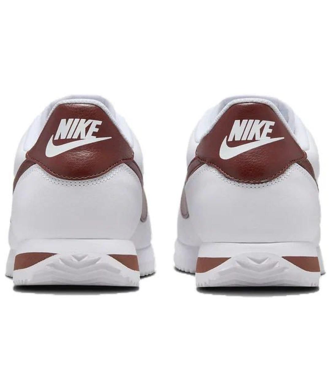 NIKE Белые кожаные низкие кроссовки / кеды, фото 4