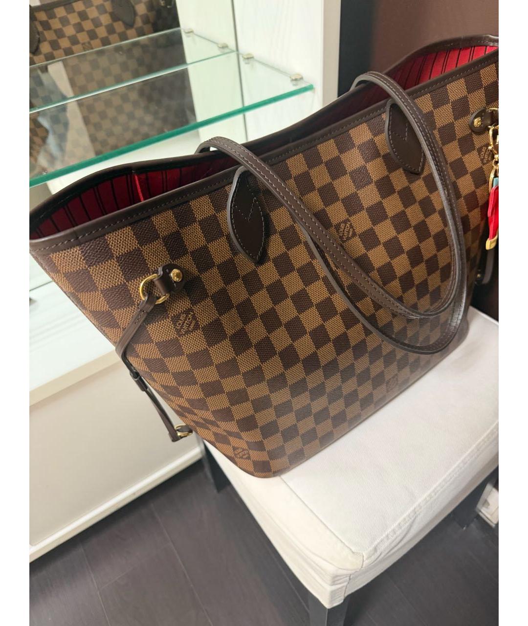 LOUIS VUITTON Коричневая сумка тоут, фото 5