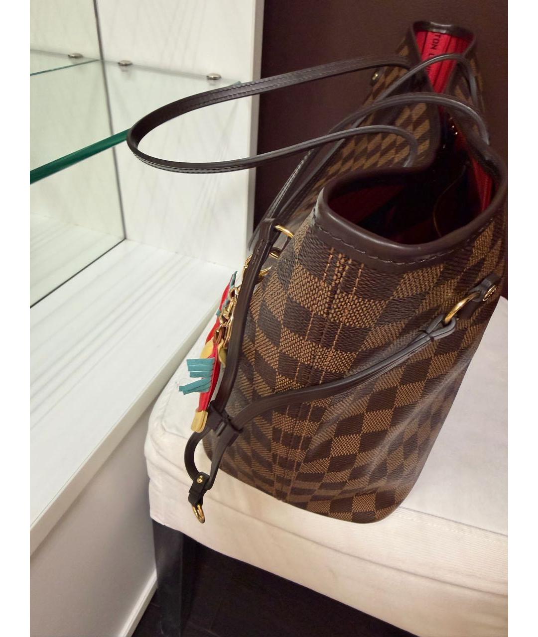 LOUIS VUITTON Коричневая сумка тоут, фото 4