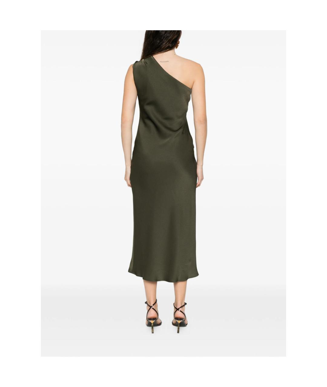 MAX MARA STUDIO Зеленое полиэстеровое коктейльное платье, фото 3