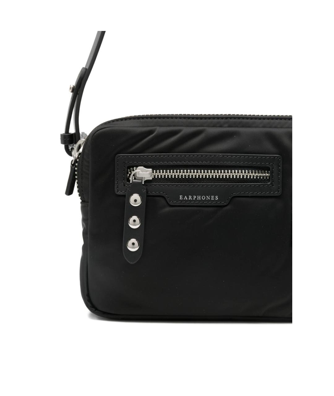ANYA HINDMARCH Черная синтетическая сумка через плечо, фото 3
