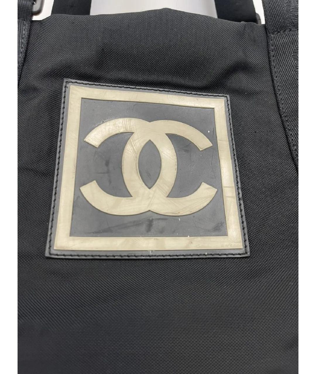 CHANEL Черная дорожная/спортивная сумка, фото 4