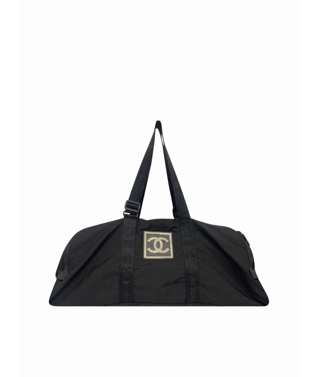 CHANEL Черная дорожная/спортивная сумка, фото 1