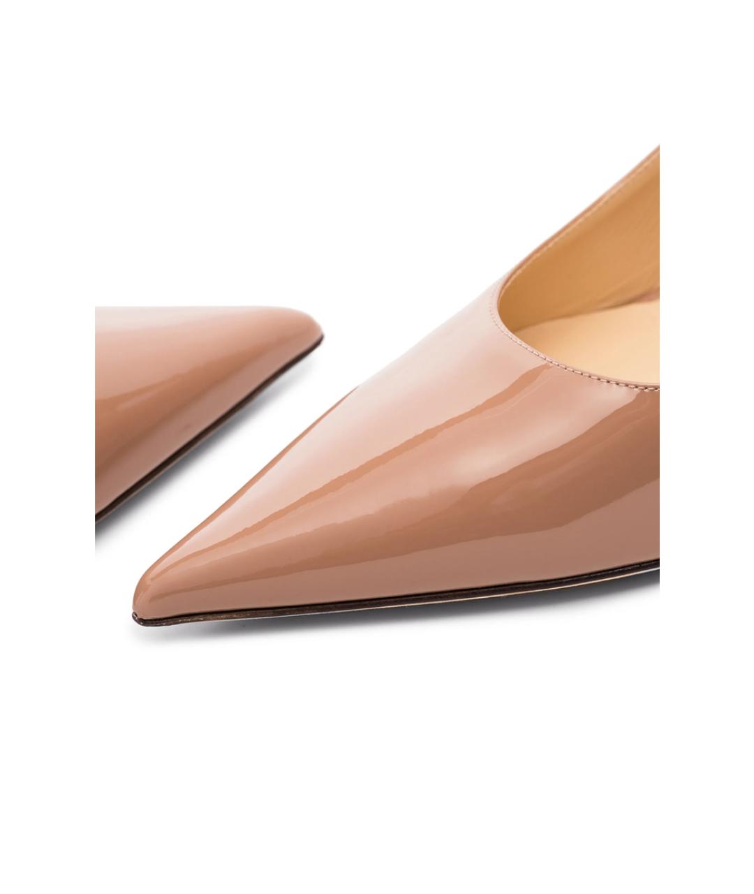 JIMMY CHOO Розовые кожаные туфли, фото 4