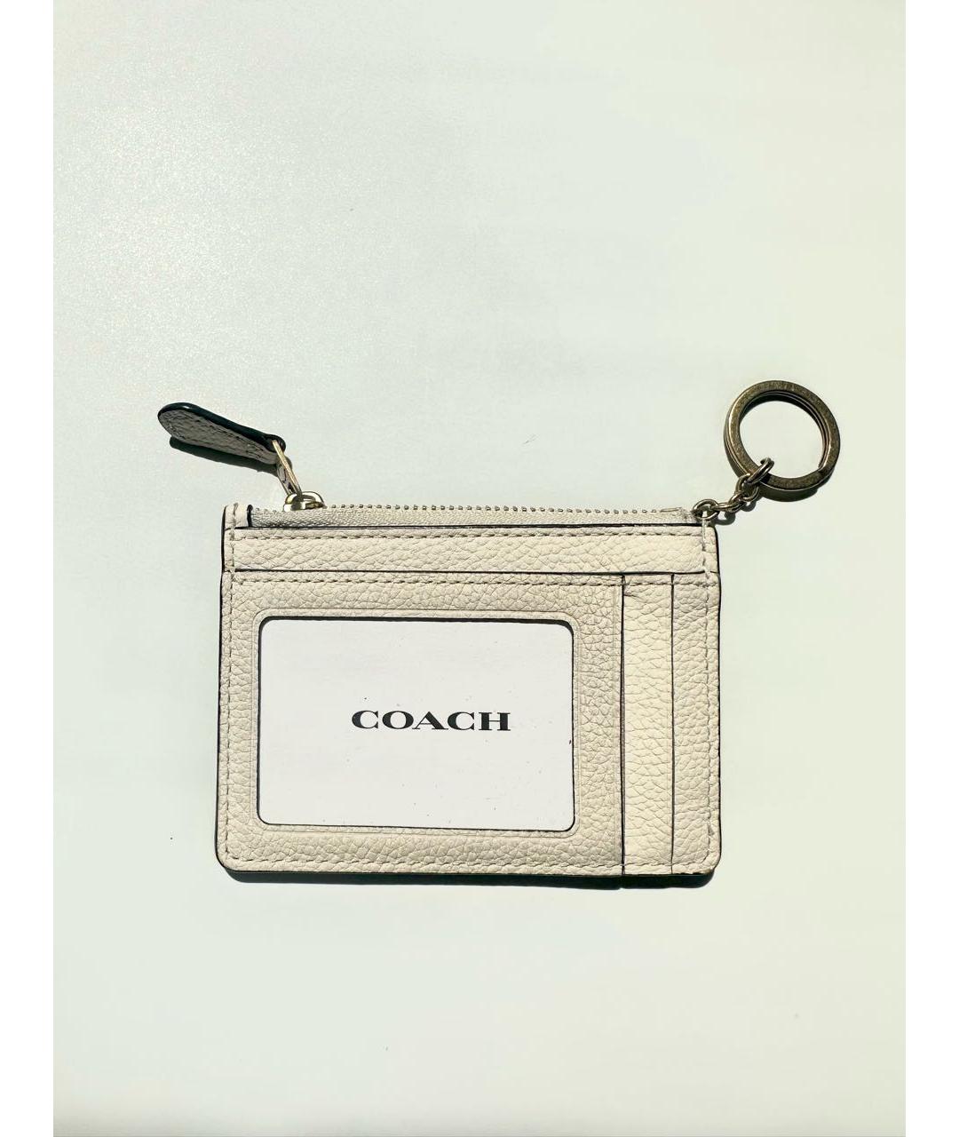 COACH Белая ключница, фото 4