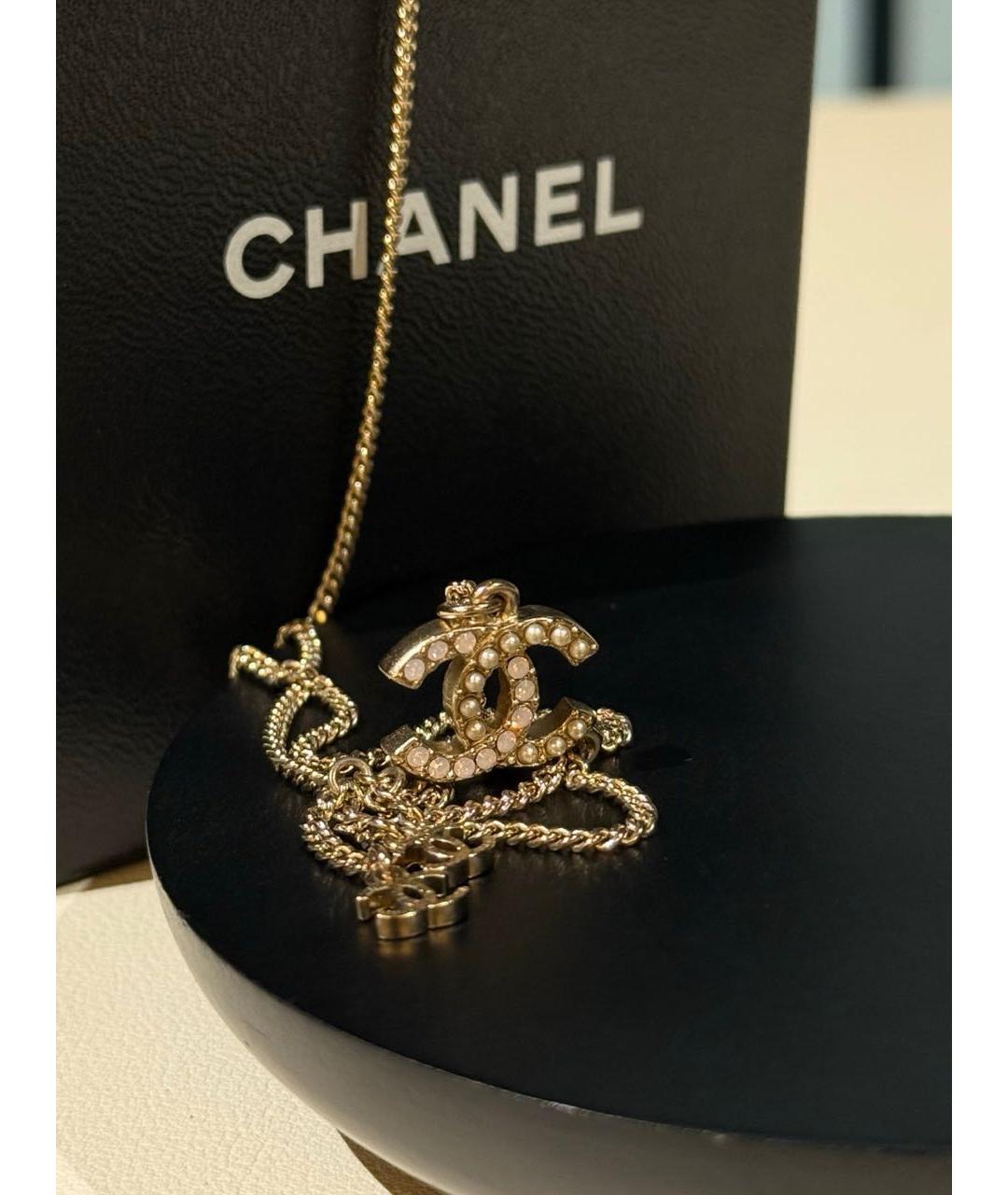CHANEL Золотое колье, фото 3