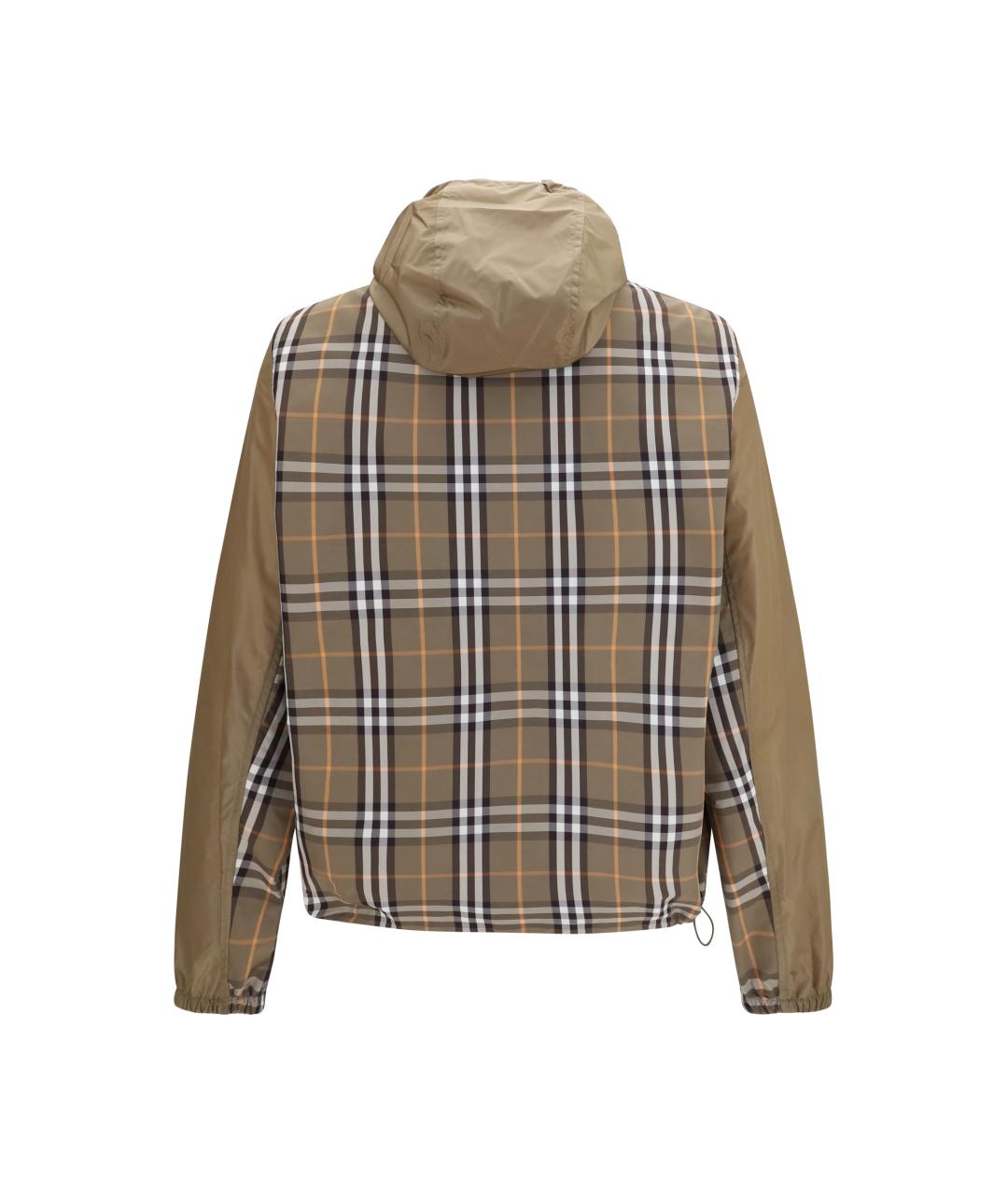 BURBERRY Бежевая полиамидовая куртка, фото 2