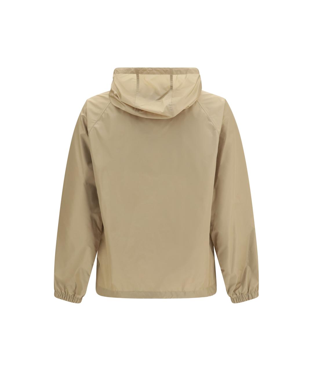 BURBERRY Бежевая полиамидовая куртка, фото 2