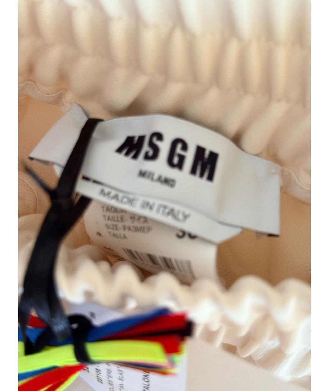 MSGM Полиэстеровые брюки широкие, фото 3