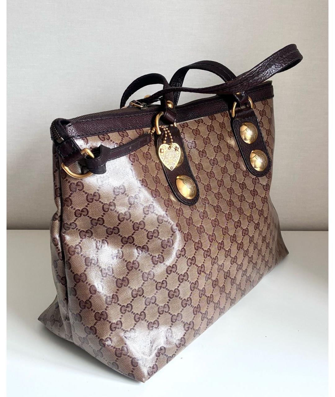 GUCCI Коричневая сумка тоут, фото 2