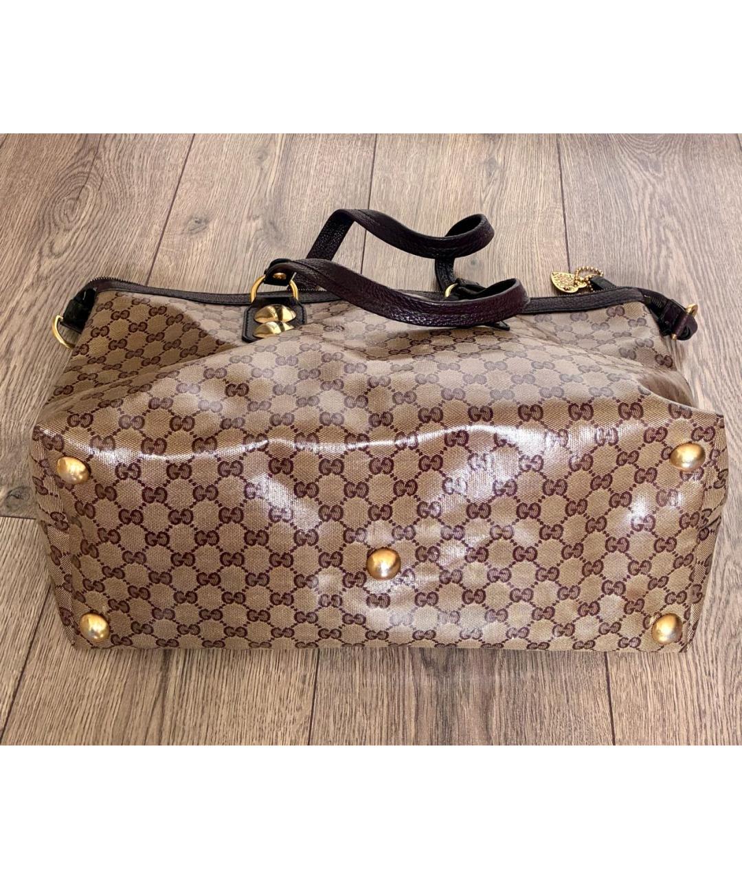 GUCCI Коричневая сумка тоут, фото 5