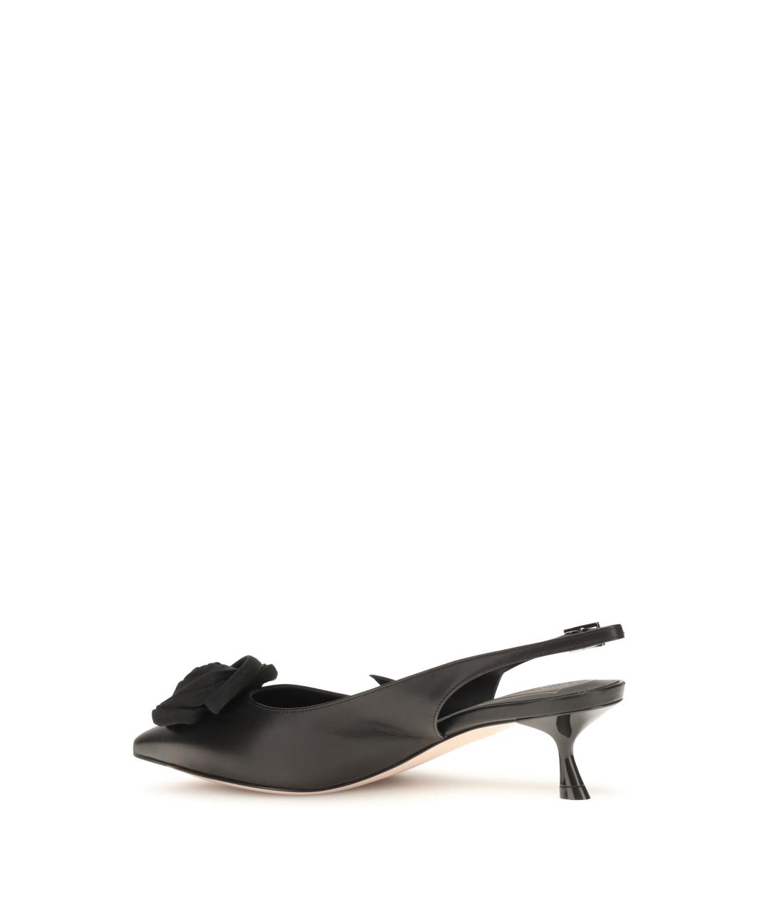 ROGER VIVIER Черные кожаные туфли, фото 3