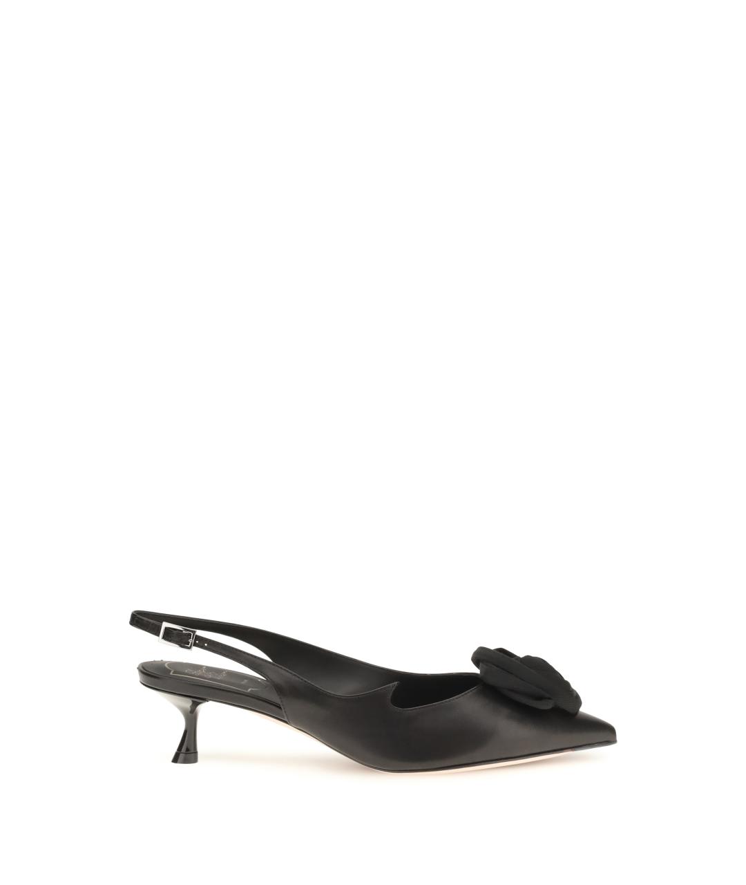 ROGER VIVIER Черные кожаные туфли, фото 1