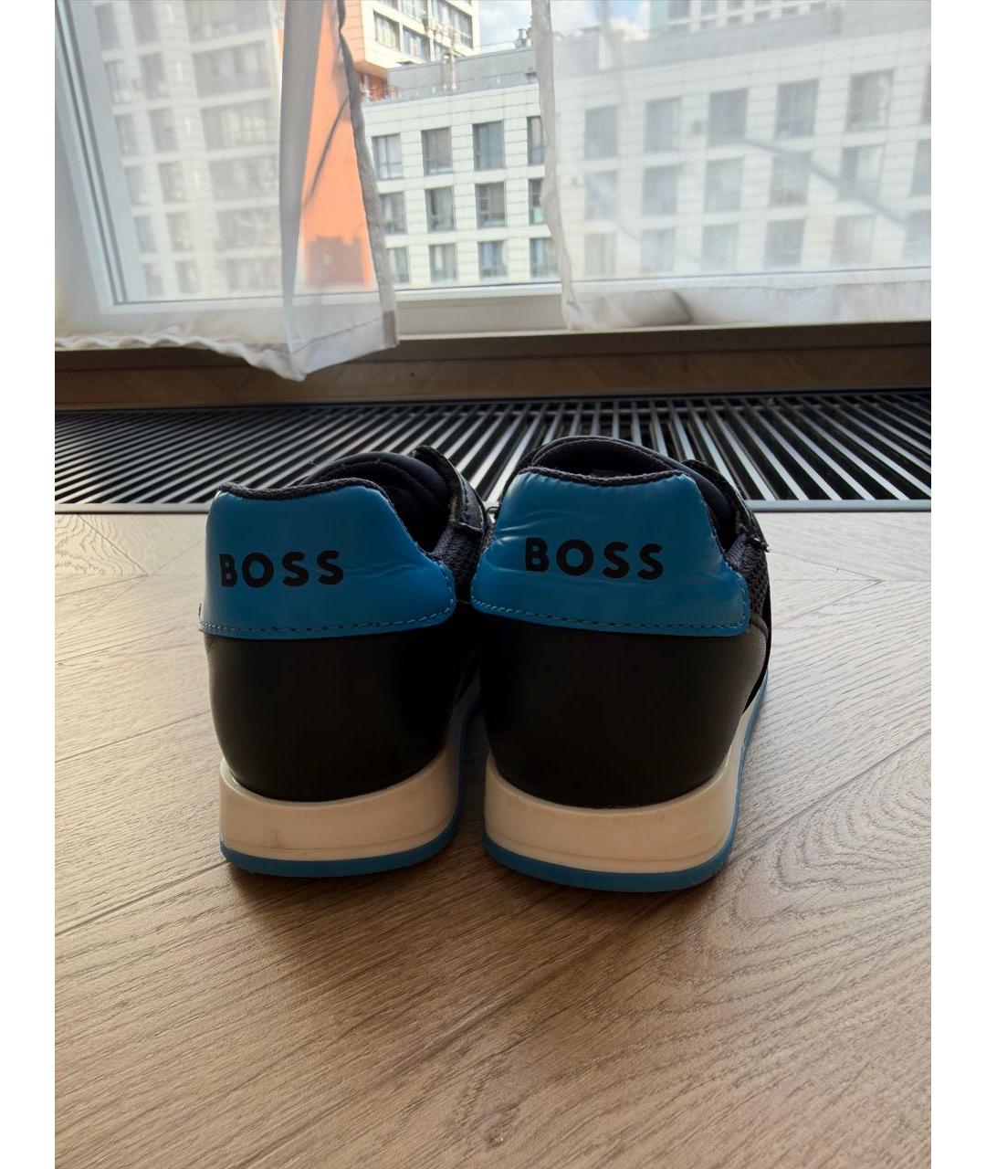 HUGO BOSS Темно-синие кеды, фото 4