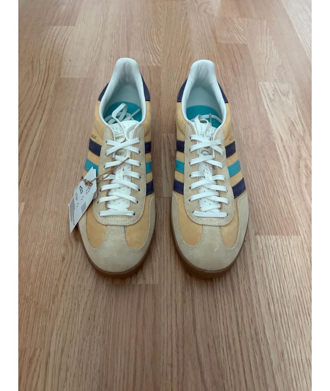 ADIDAS Оранжевые замшевые низкие кроссовки / кеды, фото 2