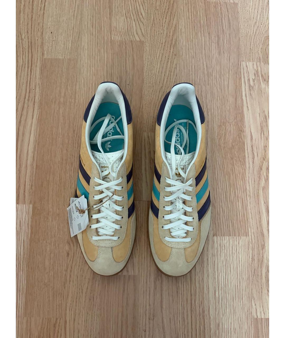 ADIDAS Оранжевые замшевые низкие кроссовки / кеды, фото 3