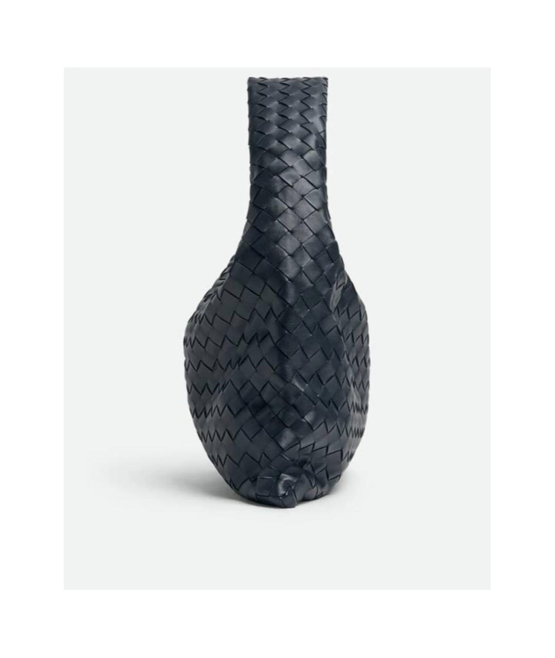 BOTTEGA VENETA Антрацитовая кожаная сумка через плечо, фото 3