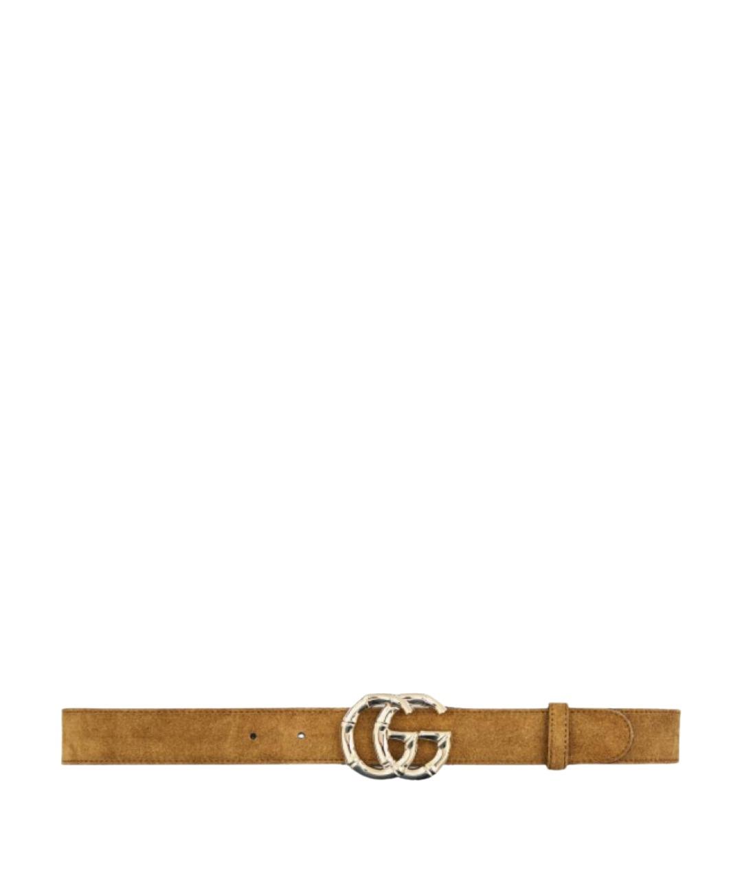 GUCCI Бежевый кожаный ремень, фото 1