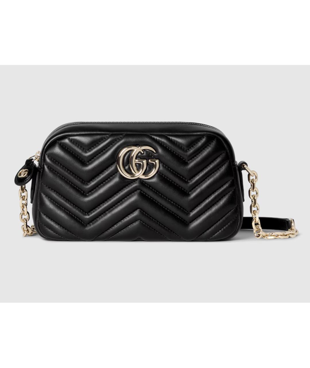 GUCCI Черная кожаная сумка через плечо, фото 8