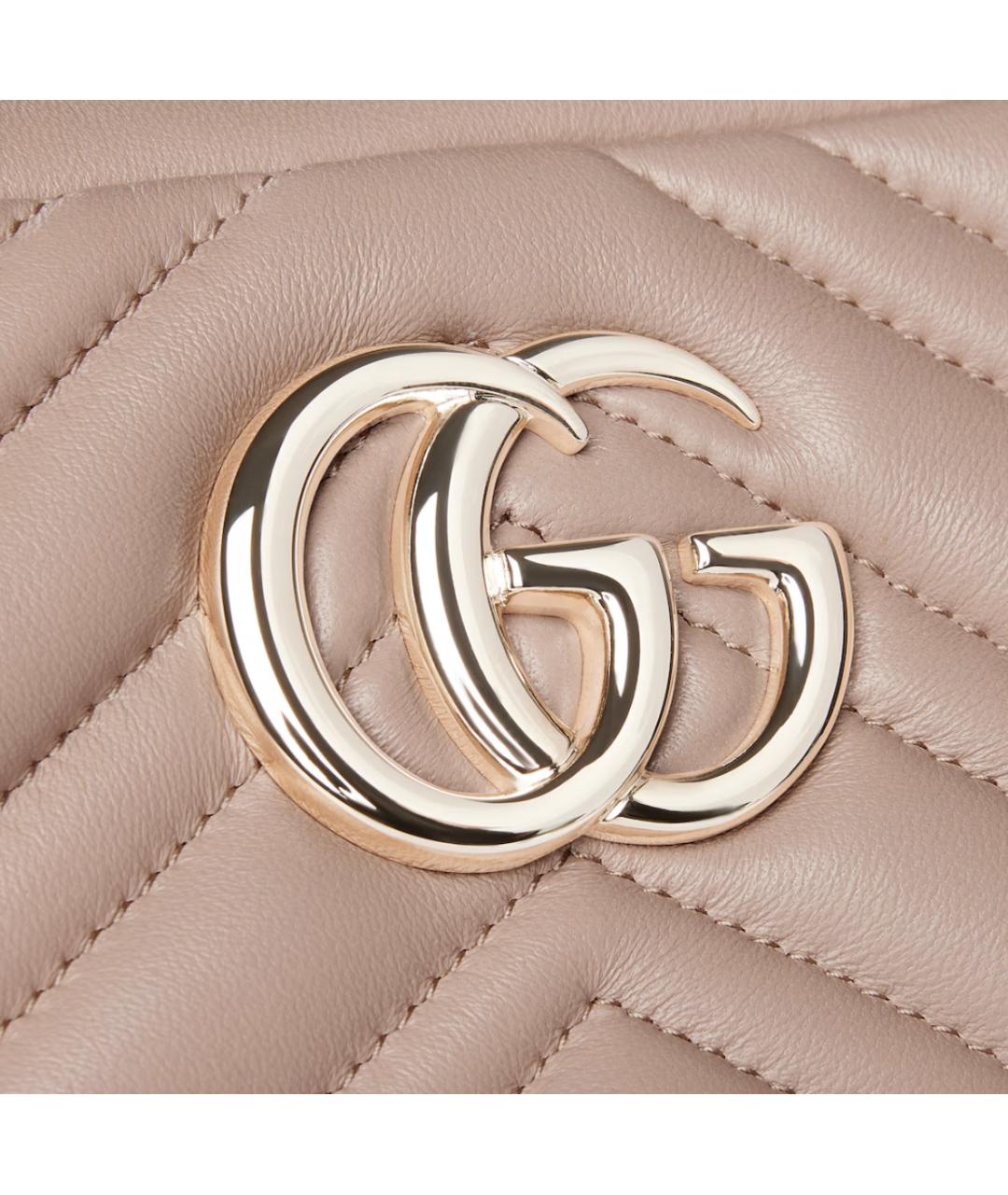 GUCCI Розовая кожаная сумка через плечо, фото 6