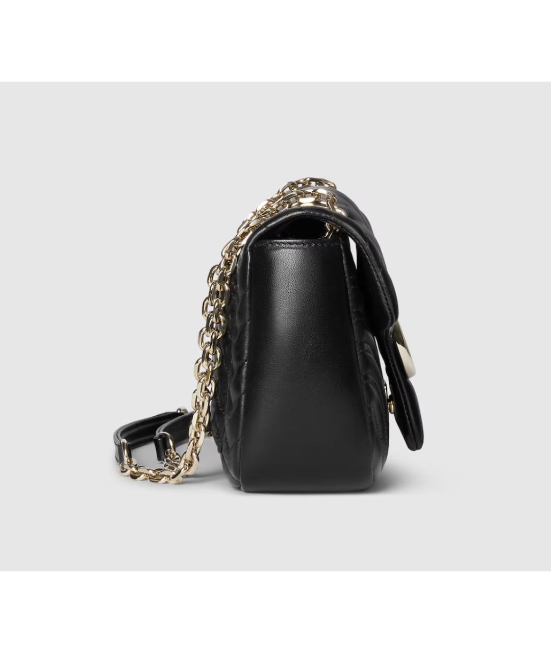 GUCCI Черная кожаная сумка через плечо, фото 4