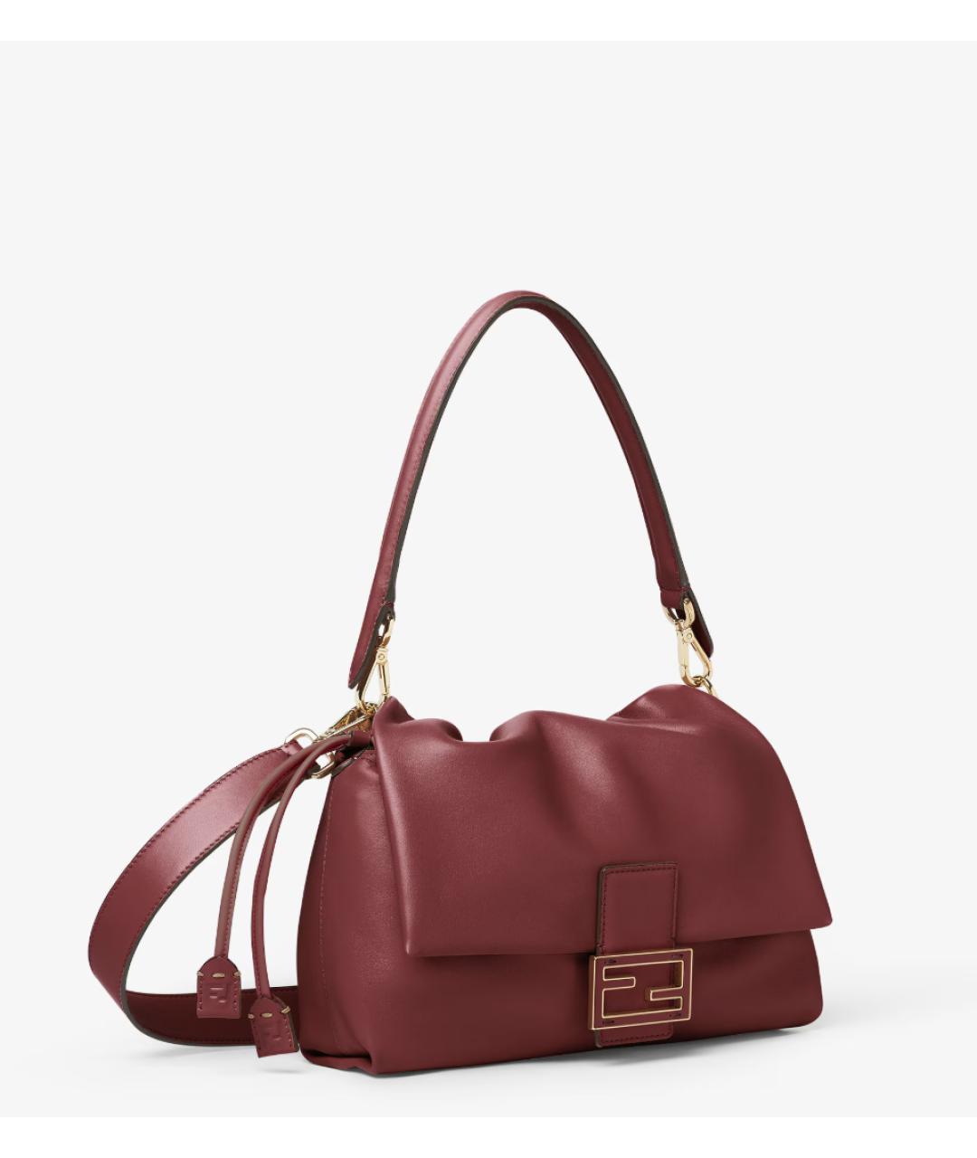 FENDI Красная кожаная сумка через плечо, фото 4