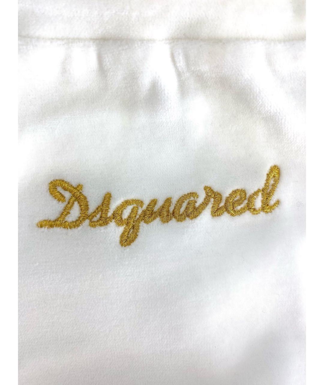 DSQUARED2 Белые хлопковые спортивные брюки и шорты, фото 6