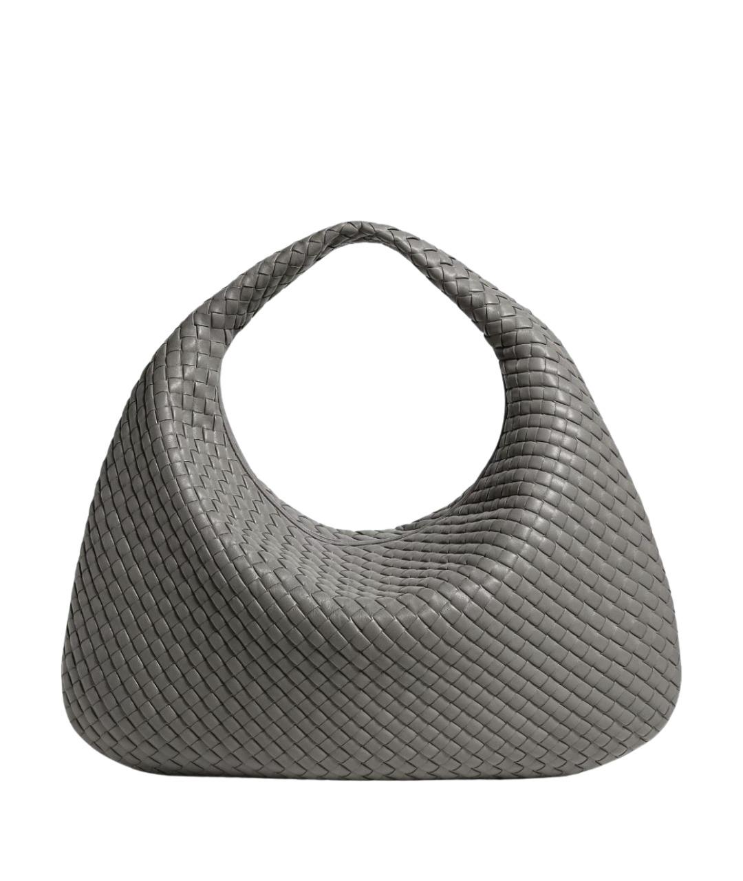 BOTTEGA VENETA Серая кожаная сумка через плечо, фото 1