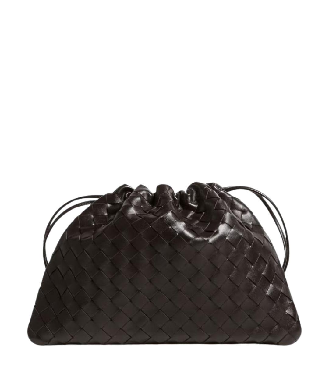 BOTTEGA VENETA Коричневая кожаная сумка через плечо, фото 1