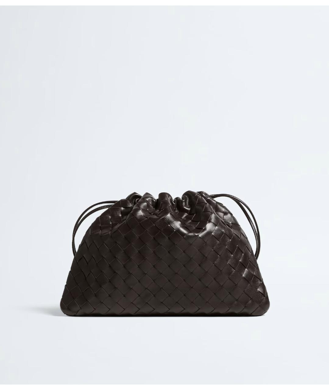 BOTTEGA VENETA Коричневая кожаная сумка через плечо, фото 6