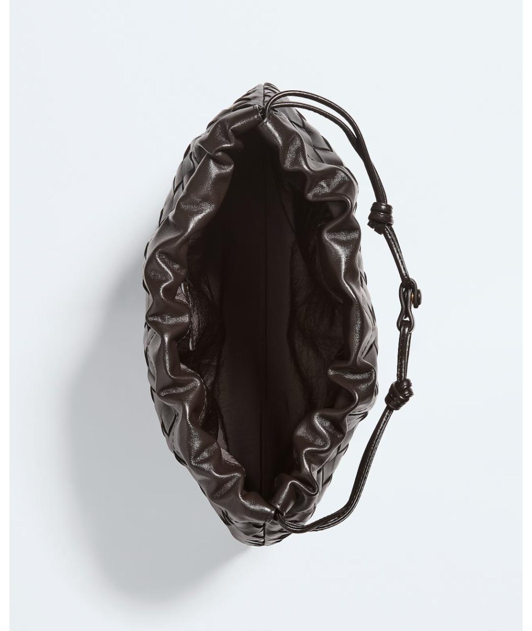 BOTTEGA VENETA Коричневая кожаная сумка через плечо, фото 3