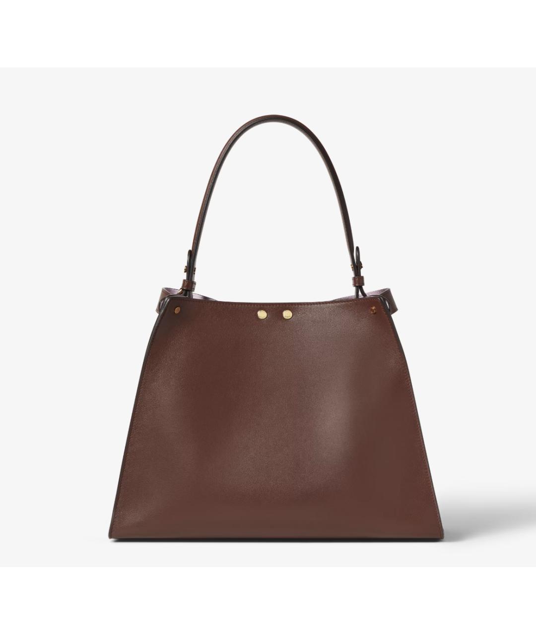 FENDI Коричневая кожаная сумка через плечо, фото 5