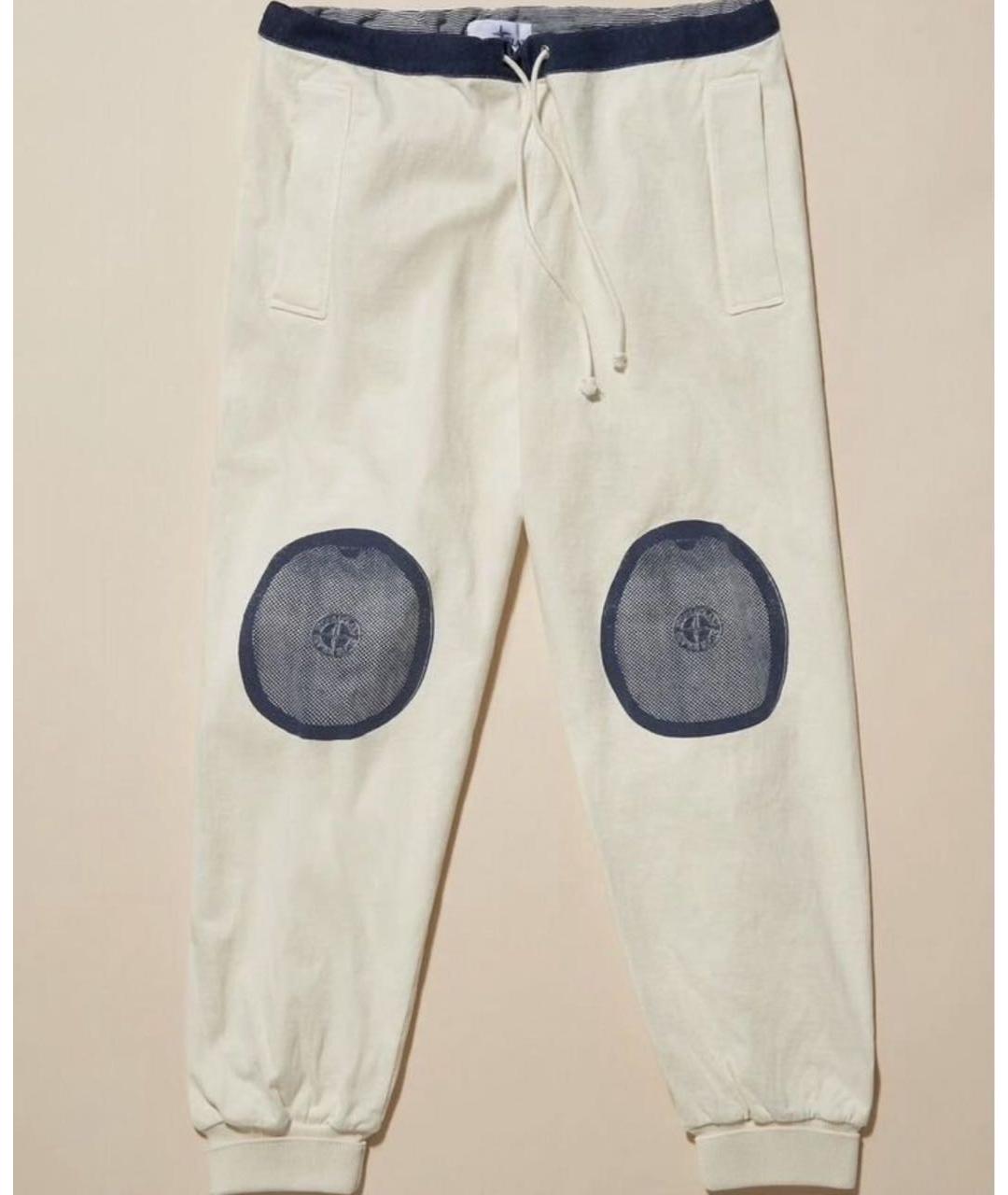 STONE ISLAND Бежевые брюки чинос, фото 2