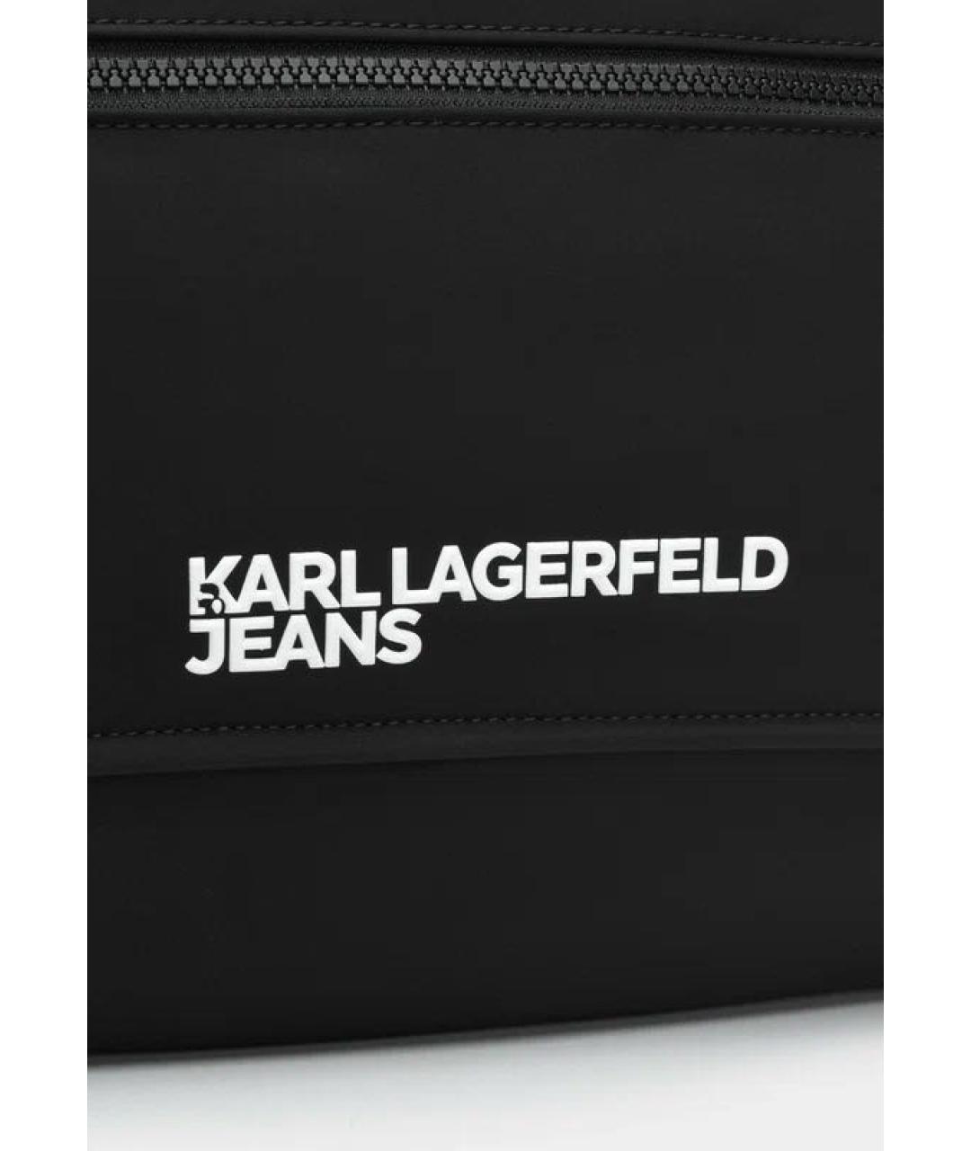 KARL LAGERFELD Черная сумка на плечо, фото 3