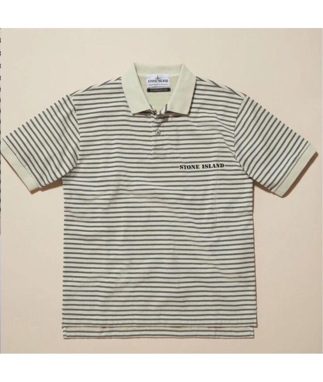 STONE ISLAND Бежевая футболка, фото 6