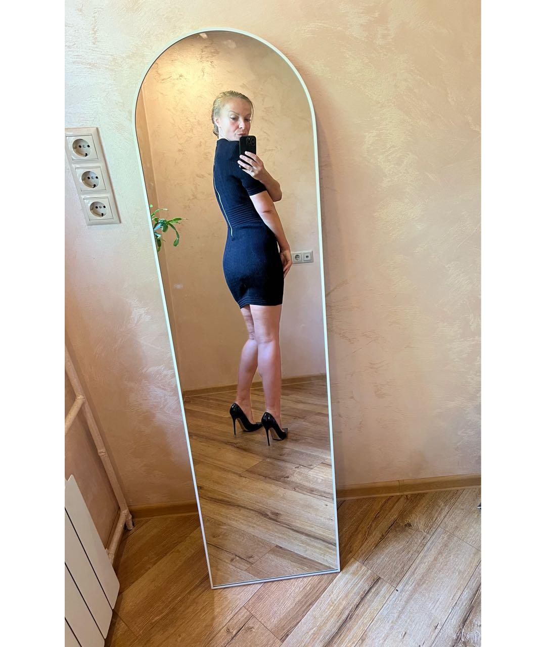 BALMAIN Черное вискозное повседневное платье, фото 7