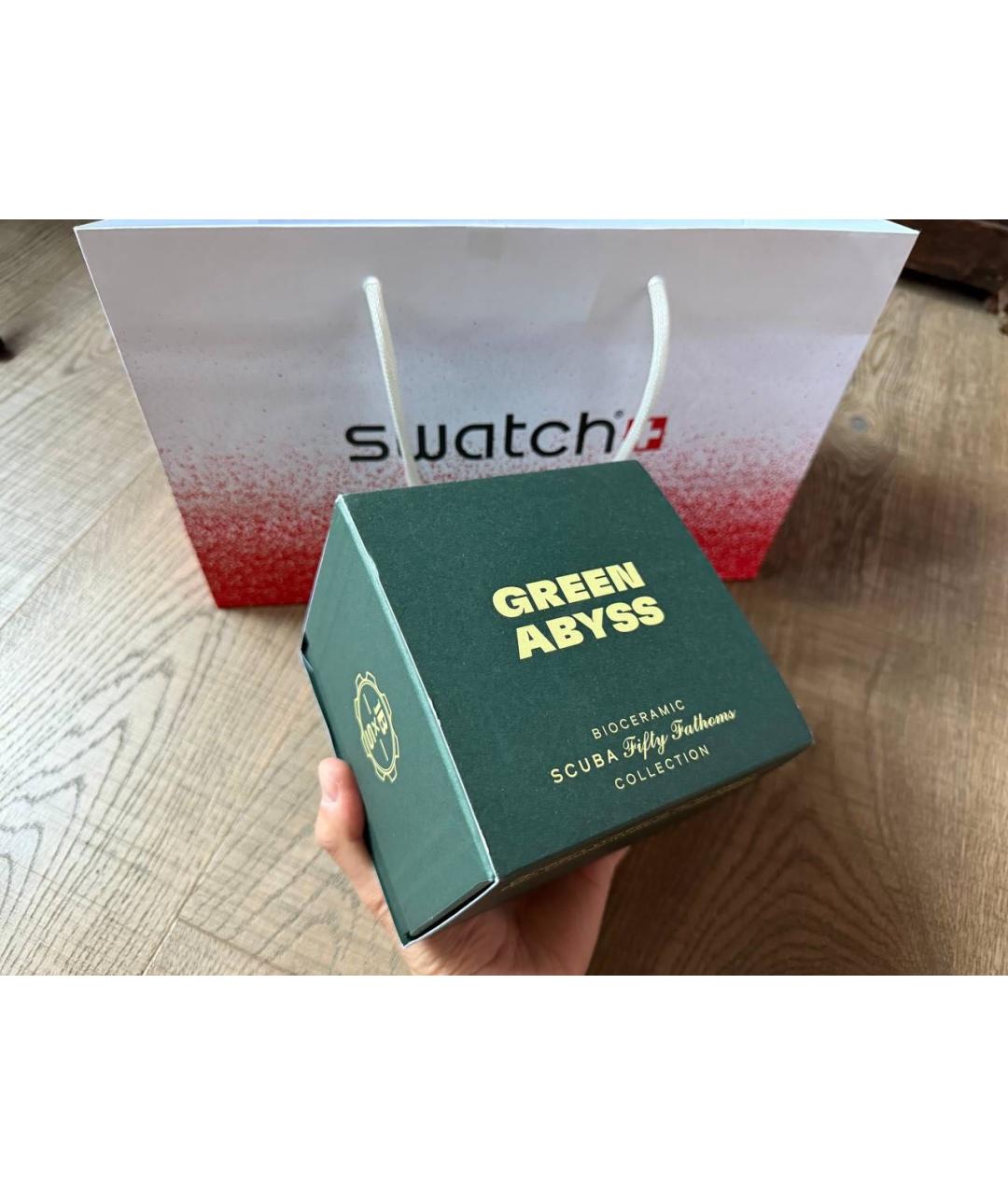 Swatch Зеленые часы, фото 4